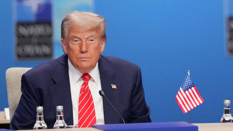 Президент США Дональд Трамп на саммите НАТО в Гааге