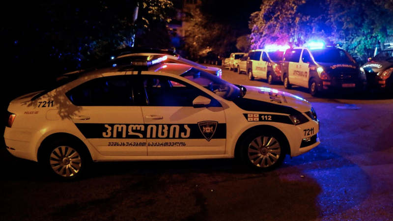 Полицейские автомобили в Грузии
