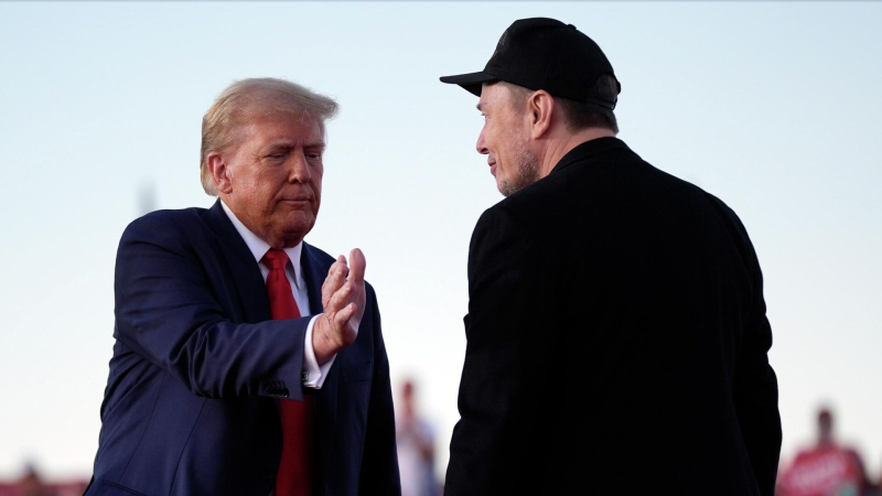 Дональд Трамп и Илон Маск