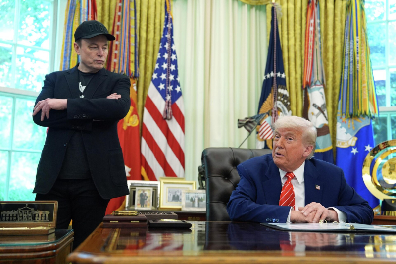 Илон Маск и Дональд Трамп