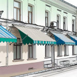 Уличные маркизы в броварах: выбор, монтаж, цены