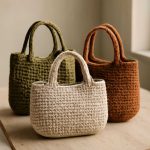 Вязанный клатч: синтез текстуры и цвета