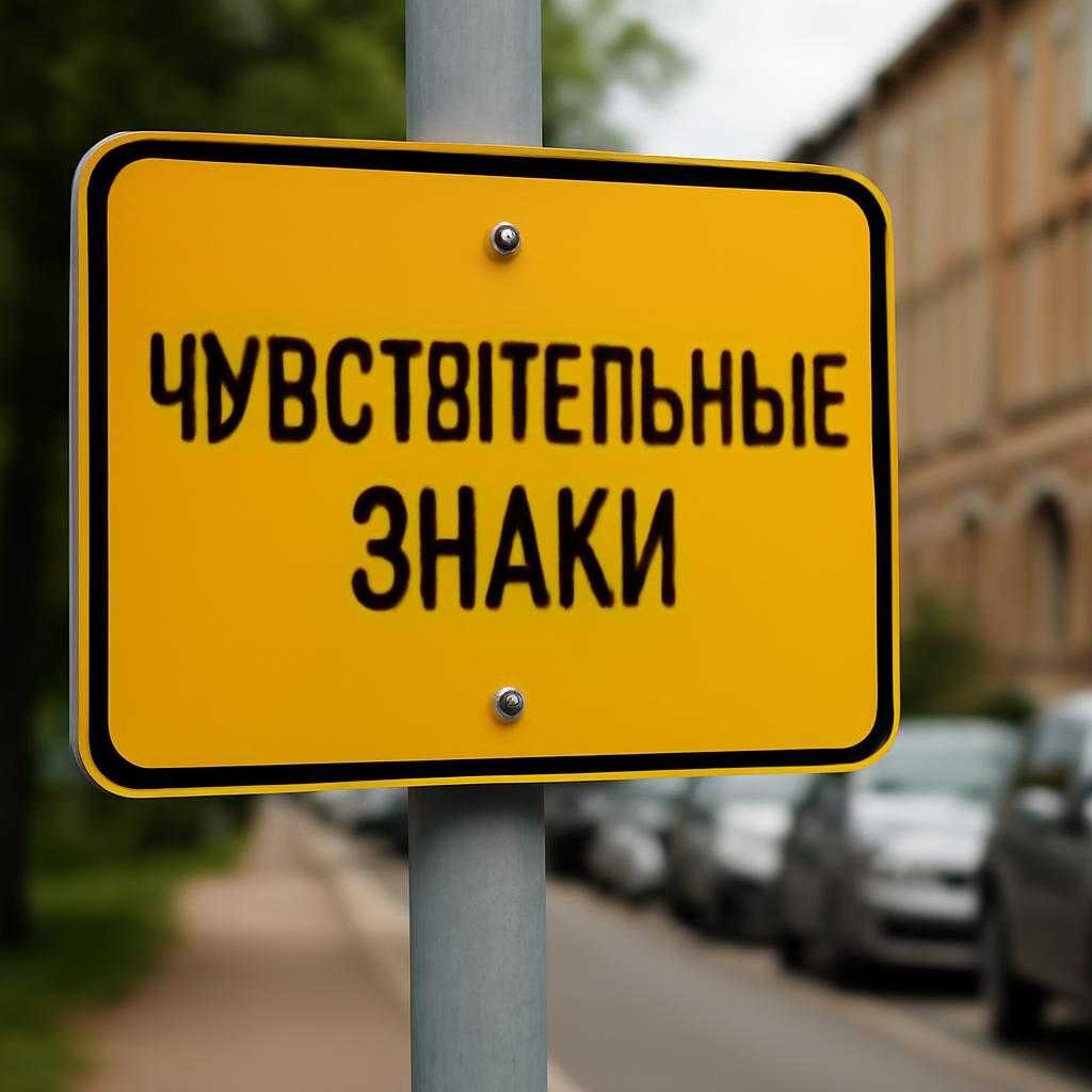 чувствительные знаки