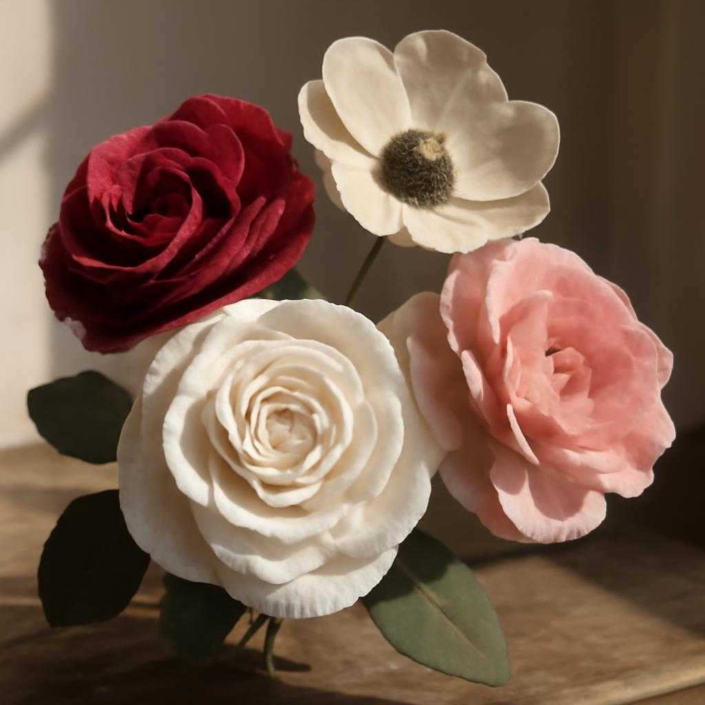 цветы из ткани