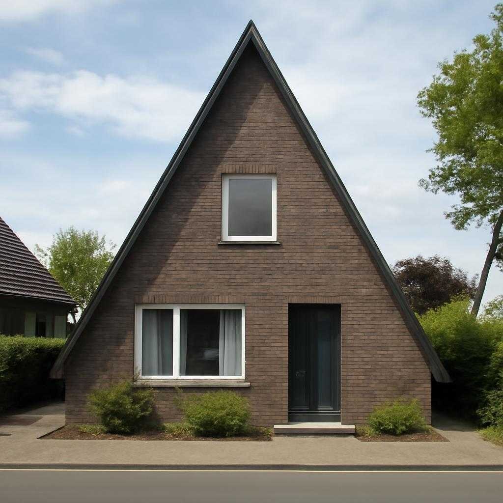 треугольный дом