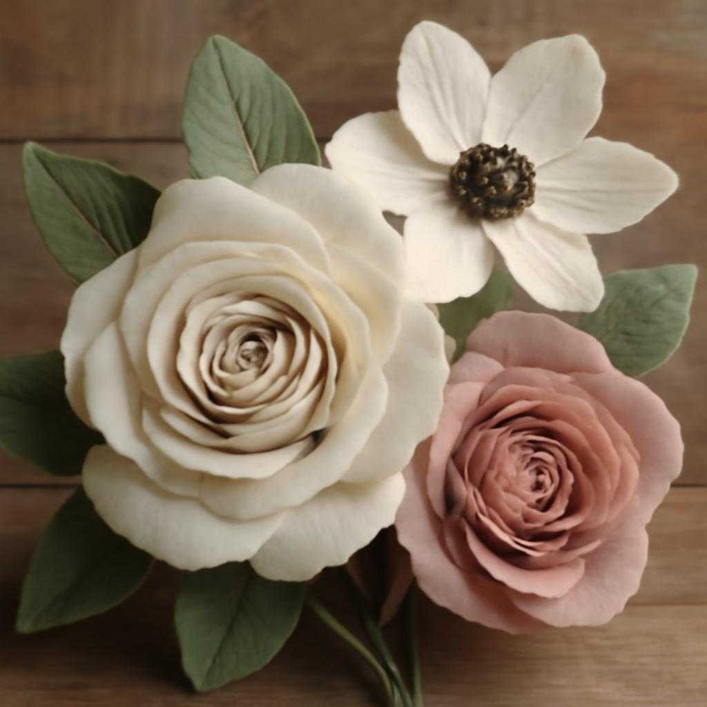 цветы из ткани