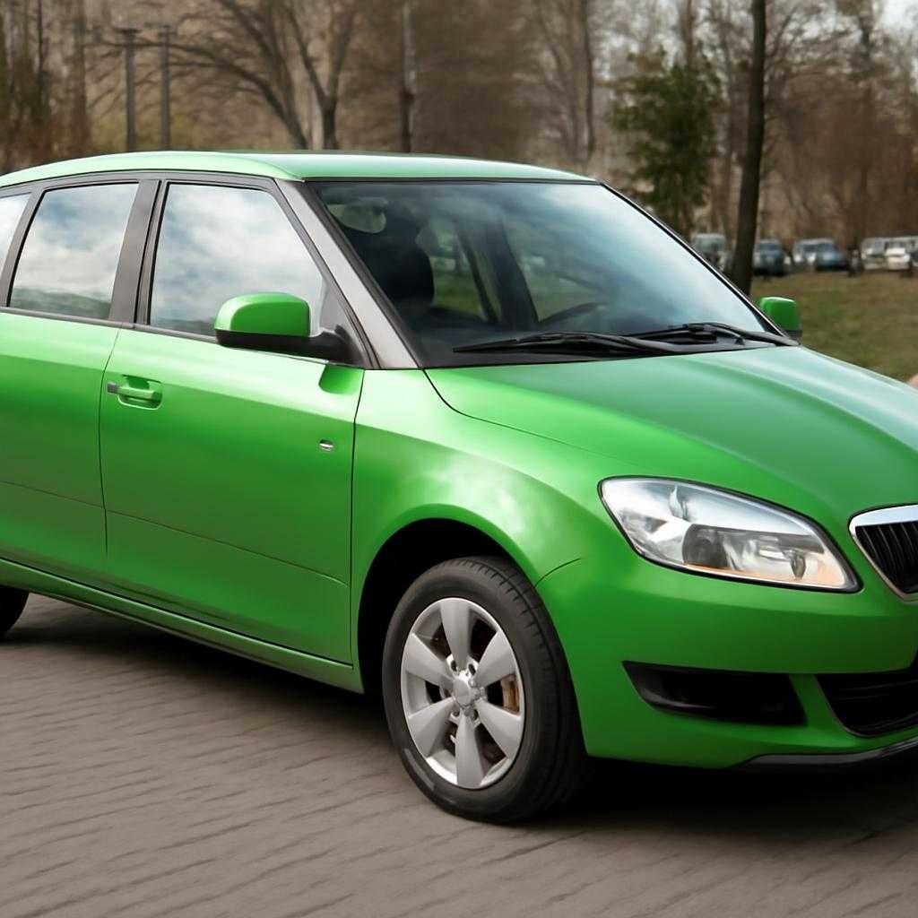 зелёный автомобиль