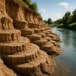 Глинистые террасы на речных берегах