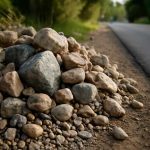 Откуда на проселочных обочинах берутся каменные россыпи
