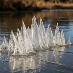 Почему на прудах вырастают ледяные гребни