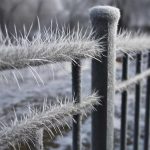 Почему на металлических ограждениях вырастают ледяные иглы