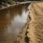 Почему вдоль луж после сильного ветра возникают песчаные кромки