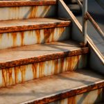 Откуда берутся ржавые потеки на металлических лестницах