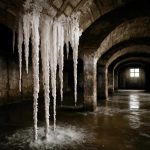 Как растут соляные сталактиты в старых промышленных подвалах