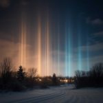 Почему световые столбы от городских огней видят всё чаще