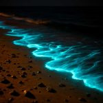 Почему после ночного прибоя на пляже светятся водоросли