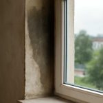 Почему на оконных откосах после дождя темнеет штукатурка