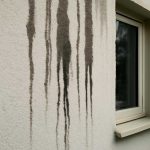 Темные мокрые полосы на фасадной штукатурке и их происхождение