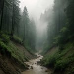 Почему после ливня лесные овраги затягивает туман