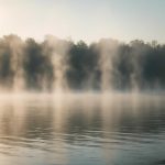 Почему над тёплой водой поднимаются туманные столбы