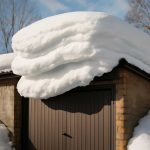 Почему на крышах гаражей после снегопада лежат тяжелые пласты
