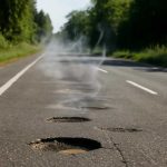 Почему над горячим асфальтом возникают редкие воздушные ямы