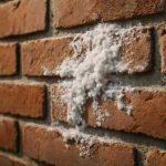 Почему после сырости на кирпичных стенах выступают белые кристаллы
