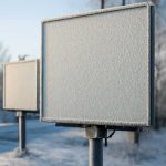 Почему иней делает царапины на уличных рекламных щитах заметнее