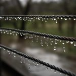 Почему после росы на металлических тросах появляются цепочки капель