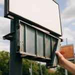 Как ветер выявляет люфт на рекламных щитах у дорог