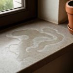 Матовые разводы на каменных подоконниках после полива