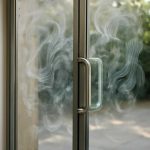 Почему утром на стеклянных дверях сильнее видны мутные разводы