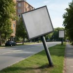 Как сильный ветер выявляет перекос уличных рекламных конструкций