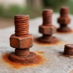 Почему на болтах дворовых конструкций появляются рыжие пятна