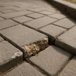Как гололед выявляет сколы на кромках тротуарной плитки