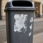 Почему после дождя на уличных урнах сильнее видны следы наклеек