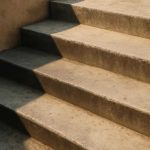 Почему после дождя у бетонных лестниц темнеют края ступеней