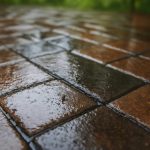 Почему на кирпичных лестницах после дождя темнеют швы
