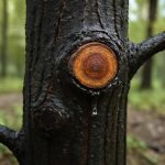Почему на деревянных скамейках после дождя темнеют сучки