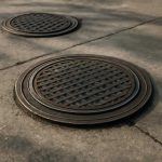 Почему на крышках канализационных люков проступают темные круги