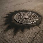 Почему вокруг уличных люков темнеет покрытие после сырости