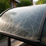 Как град выявляет царапины на поликарбонатных козырьках