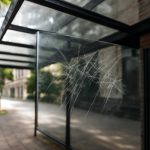 Как роса выявляет царапины на стеклянных козырьках