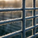 Как утренний иней подчеркивает рельеф металлических решеток
