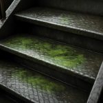 Зеленоватые пятна на влажных металлических лестницах и их причины