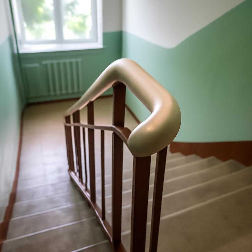 пластиковые поручни в подъездах