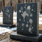 Причины пятен на гранитных памятных досках после оттепели