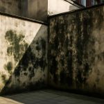 Причины пятен плесени на теневых стенах двора и их признаки