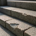 Почему на краях уличных гранитных лестниц появляются сколы