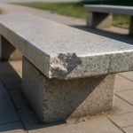 Причины мелких сколов на гранитных скамейках в скверах